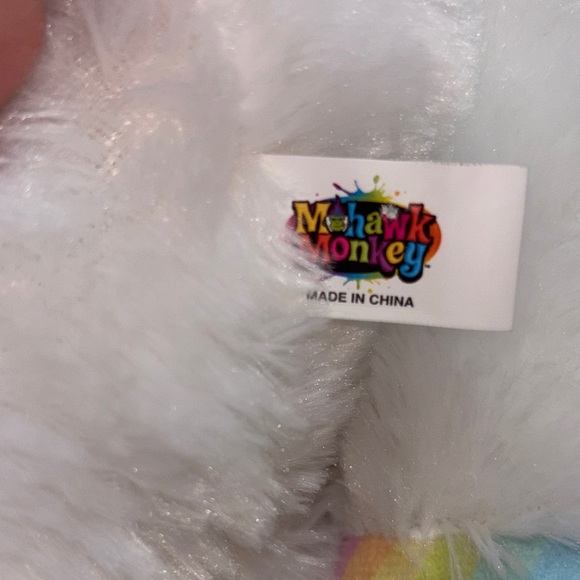 Kipp bros Mohawk Monkey Rainbow Plush Unicorn - Picture 9 of 10